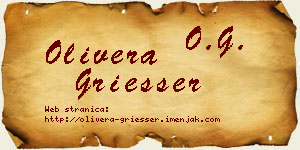 Olivera Griesser vizit kartica